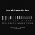 Gel-X Natural Square Medium 2.0 Box of Tips 14 sizes thumbnail