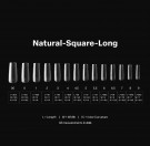 Gel-X Natural Square Long 2.0 Box of Tips 14 sizes thumbnail