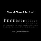 Gel-X Natural Almond Extra Short 2.0 Box of Tips 14 sizes thumbnail