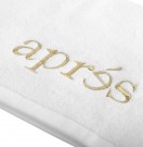 APRÉS HAND TOWEL - gold logo thumbnail